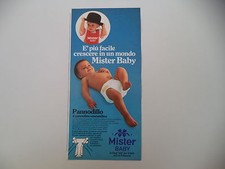 advertising Pubblicità 1979 PANNOLINO MISTER BABY