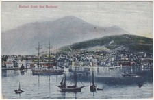 HOBART FROM THE HARBOUR - AUSTRALIA - TASMANIA -22242-