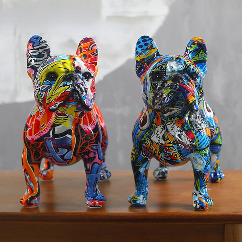 Decorazione statua bulldog - statua,