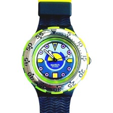 Vintage Swatch Watch BOMBOLA SDB103 1993 Scuba With Case Battery & Paperwork NOS