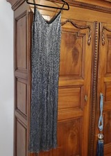 Guess tuta donna super elegante in lamé elasticizzato foderata cerniera  S.