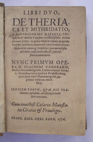 Maranta bartolomeo libri duo - maranta,