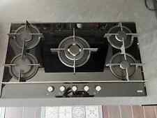 PIANO COTTURA FRANKE DA INCASSO 5 FUOCHI GAS, GRIGLIE GHISA E VETRO SPECCHIATO