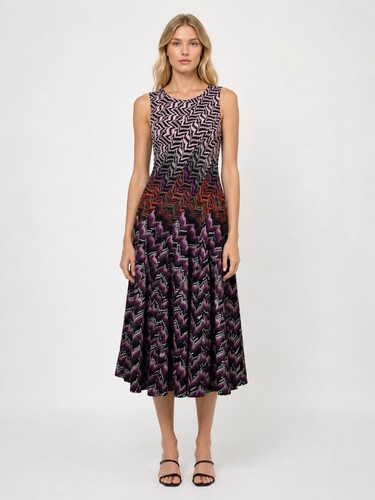 Abito midi missoni maglia - missoni,