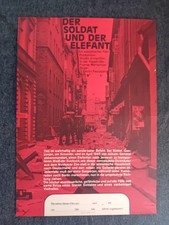 Locandina poster cinema film sovietico per la DDR "Il soldato e l’elefante" raro