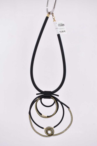 Collana gomma nera - collana,