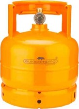 Bombola Gas 2 Kg da Campeggio Rubinetto Maniglia Alta Eurocamping 51031002/TP