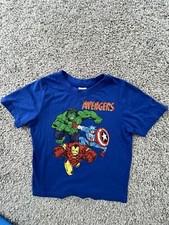 T-shirt Marvel Avengers ragazzo bambino manica corta logo grafico taglia 4T