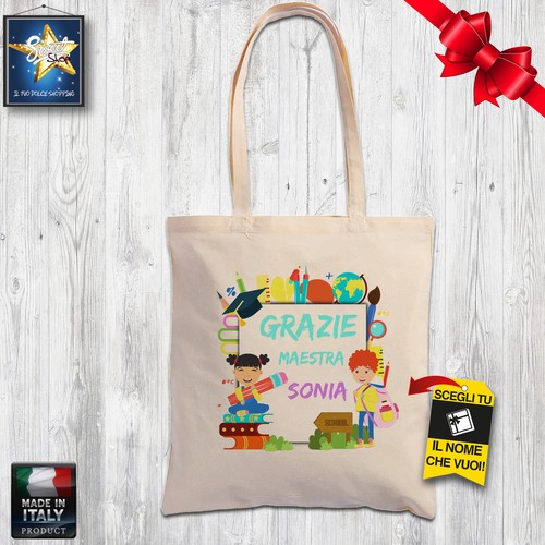 Shopper borsa cotone - shopper, maestra