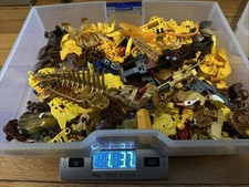 LOTTO: LEGO BIONICLE Giallo Marrone Hero Factory Bulk 1,4 libbre pezzi pezzi MASCHERE