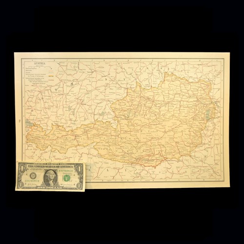 Mappa vintage austria - austria, vino