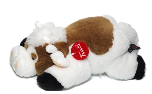Peluche doudou vache - doudou, marron