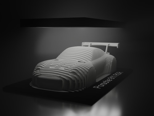 Modello decorativo porsche 911 - modello,