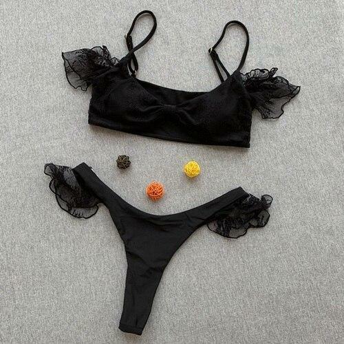 Bikini fascia nero - a,