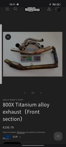 Scarico exhaust titanio kove - scarico,