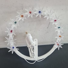 CORONA VOTIVA LUMINOSA AUREOLA STELLARIO PER SANTI DIAMETRO 14 MULTICOLOR