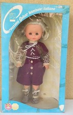 CREAZIONI GABAR BAMBOLE ITALIANE RARA VINTAGE NUOVA CON CONFEZIONE alta 48cm