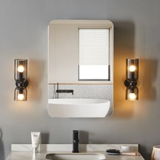 Armadio specchio bagno bianco