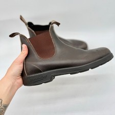 Stivali Chelsea Blundstone 500 in pelle marrone da uomo taglia 11