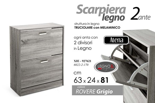 Scarpiera salvaspazio moderna - scarpiera,