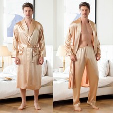 2pcs uomo accappatoio - 2pcs, finta