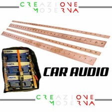 BARRA RAME FORATA IMPIANTO CAR AUDIO FRONTE DA URLO AUTO 1MT