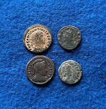 Lotto 4 tardo romani Monete in