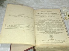 1902 DIZIONARIO SCOLASTICO ITALIANO FRANCESE