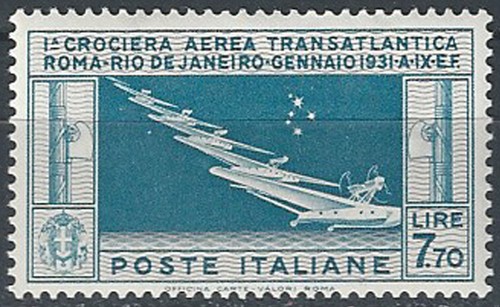 1930 italia balbo cruise lire - italia,