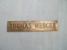 Insegna Vintage Thomas Mercer