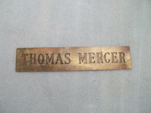 Insegna vintage thomas mercer - insegna,