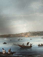 Gouache Napoli Dal Mare 70 Cm