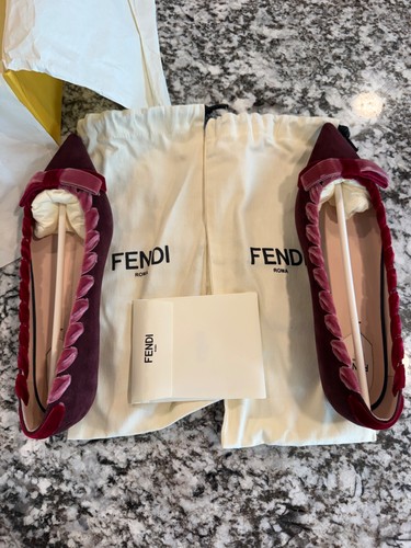 Ballerine fendi bordeaux - fendi,