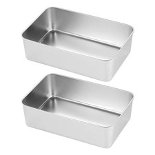 2 Pcs Teglia Forno Acciaio