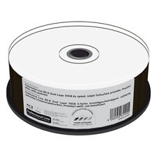 25 BD-R MediaRange Professional Line Dual Layer 50GB 6x printable wide Cake M...