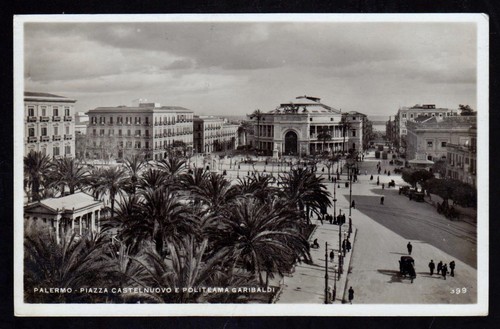Palermo cartolina piazza - cartolina,