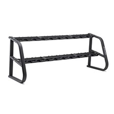 Diamond Rastrelliera Manubri 2 Ripiani per 20 Manubri Rack Palestra Porta Pesi