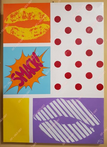 Pop art dipinto mano - art,
