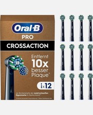 Oral-B Pro Cross Action 12x Spazzolini Spazzolino Elettrico Nero [NUOVO]