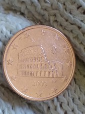 Moneta RARA 5 C Italia 2003 difficilissima da reperire Tiratura 1.844.000 pezzi