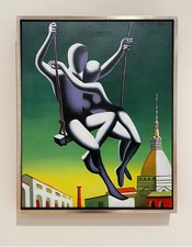 Mark Kostabi DIPINTO su tela -