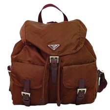 Zaino PRADA B2811 Vela Nylon Bordeaux Argento