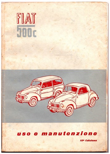 Fiat topolino 500c 1952 - topolino, ed.1952