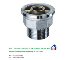 8300 RACCORDO CODOLO X VALVOLA MONOTUBO FAR 1450 - DA 1" FILETTO DESTRO O SINIST