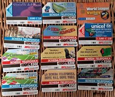 LOTTO 25 CARTE SCHEDE TELEFONICHE VINTAGE ANNI 90' E INIZIO 2000