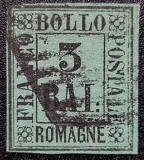 ASI Romagne 1859 3 bai verde scuro usato Sass. 4 - firmato Diena e Cardillo