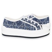 Dior Plateforme basse en denim