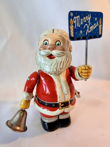 Vintage tin babbo natale wind - babbo,