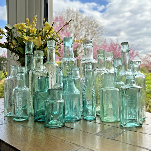 Mixed glass bottles home - bottles,