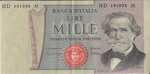 Banconota mille lire - banconota,